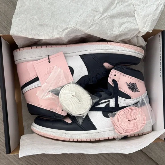 Nike Air Jordan Retro High in Pink and Black Bubble Gum